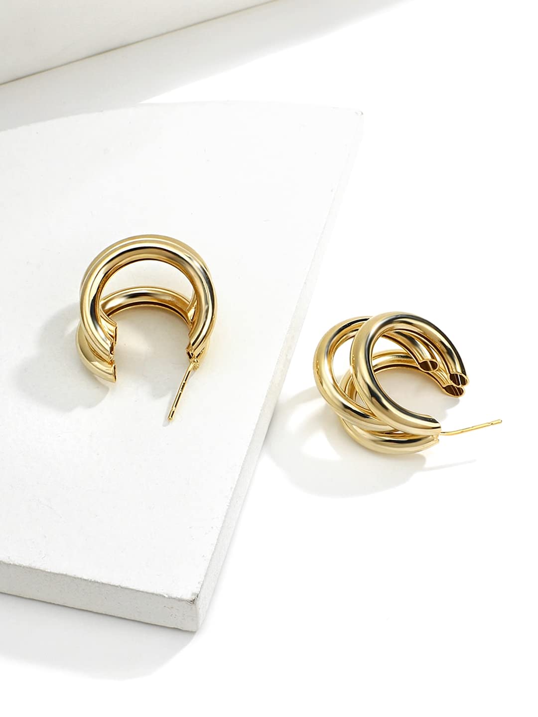 32 Pairs Gold Hoop Earrings Set for Women Girls, Fashion Chain Link Hoop  Stud Dr | eBay